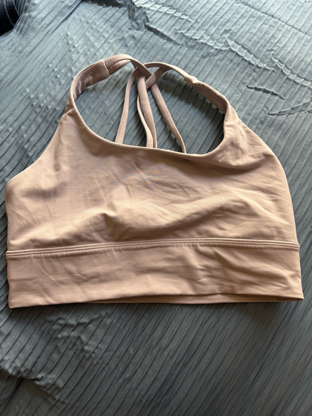 lululemon athletica Blush Pink Strappy Sports Bralette
